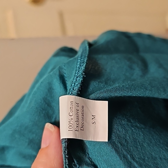 World Market tiered dark teal top - Picture 6 of 7